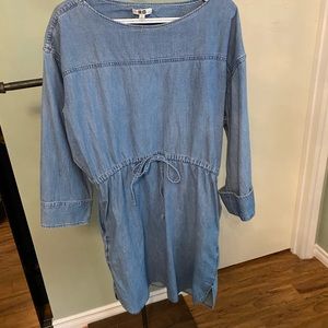 Cinch waist denim dress - Size Small